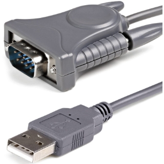 Picture of StarTech.com USB to Serial Adapter - 3 ft / 1m - with DB9 to DB25 Pin Adapter - Prolific PL-2303 - USB to RS232 Adapter Cable