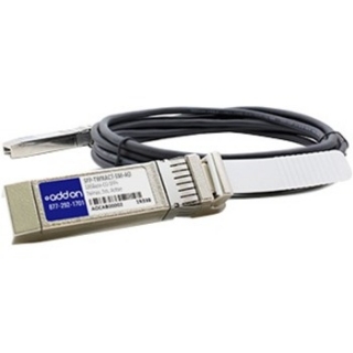 Picture of AddOn EMC SFP-TWNACT-5M Compatible TAA Compliant 10GBase-CU SFP+ to SFP+ Direct Attach Cable (Active Twinax, 5m)