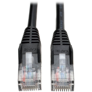 Picture of Tripp Lite 3ft Cat5e / Cat5 Snagless Molded Patch Cable RJ45 M/M Black 3'