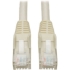 Picture of Tripp Lite 3ft Cat6 Gigabit Snagless Molded Patch Cable RJ45 M/M White 3'