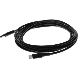 Picture of AddOn 1.0m (3.3ft) USB-C Male to USB 2.0 (A) Male Sync and Charge Black Cable