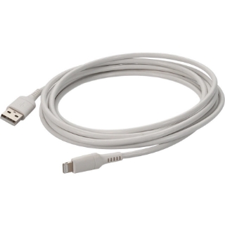 Picture of AddOn 3.0m (9.8ft) USB 2.0 (A) Male to Lightning Male Sync and Charge White Cable