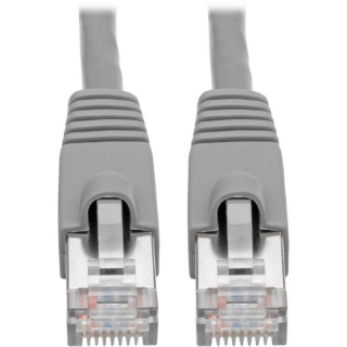 Picture of Tripp Lite Cat6a Ethernet Cable 10G STP Snagless Shielded PoE M/M Gray 15ft