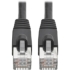 Picture of Tripp Lite Cat6a Ethernet Cable 10G STP Snagless Shielded PoE M/M Black 2ft