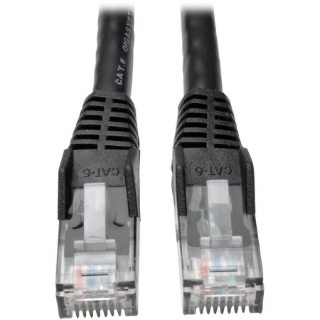 Picture of Tripp Lite 30ft Cat6 Gigabit Snagless Molded Patch Cable RJ45 M/M Black 30'