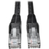 Picture of Tripp Lite 30ft Cat6 Gigabit Snagless Molded Patch Cable RJ45 M/M Black 30'