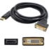 Picture of DisplayPort 1.2 Male to DVI-D Dual Link (24+1 pin) Female Black Adapter Which Requires DP++ For Resolution Up to 2560x1600 (WQXGA)