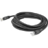 Picture of AddOn 3ft RJ-45 (Male) to RJ-45 (Male) Black Cat6 STP PVC Copper Patch Cable