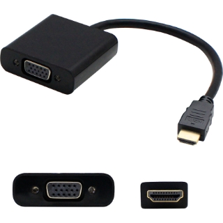 Picture of HP H4F02UT#ABA Compatible HDMI 1.3 Male to VGA Female Black Active Adapter For Resolution Up to 1920x1200 (WUXGA)