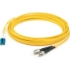 Picture of AddOn 34m LC (Male) to ST (Male) Straight Yellow OS2 Duplex Plenum Fiber Patch Cable