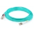 Picture of AddOn 20m LC (Male) to SC (Male) Straight Aqua OM4 Duplex Plenum Fiber Patch Cable