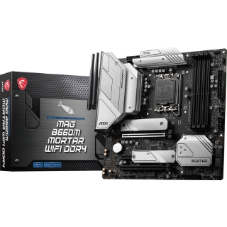 Picture of MSI MAG B660M MORTAR WIFI DDR4 Desktop Motherboard - Intel B660 Chipset - Socket LGA-1700 - Intel Optane Memory Ready - Micro ATX