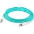 Picture of AddOn 6m LC (Male) to LC (Male) Aqua OM3 Duplex Fiber OFNR (Riser-Rated) Patch Cable