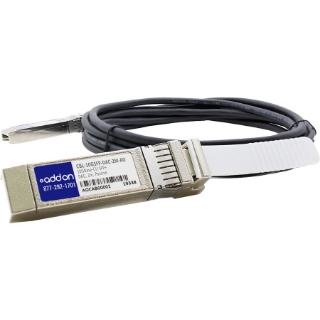 Picture of AddOn Dell Force10 CBL-10GSFP-DAC-2M Compatible TAA Compliant 10GBase-CU SFP+ to SFP+ Direct Attach Cable (Passive Twinax, 2m)