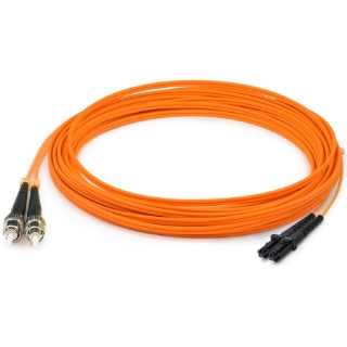 Picture of AddOn 2m MT-RJ (Male) to ST (Male) Orange OM1 Duplex Fiber OFNR (Riser-Rated) Patch Cable