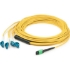 Picture of AddOn 8m MPO (Female) to 8xLC (Male) 8-Strand Yellow OS2 OFNR (Riser-Rated) Fiber Fanout Cable