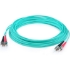 Picture of AddOn 6m ST (Male) to ST (Male) Aqua OM3 Duplex Fiber OFNR (Riser-Rated) Patch Cable