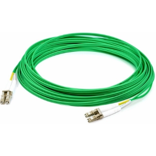 Picture of AddOn 1m LC (Male) to LC (Male) Green OM1 Duplex Fiber OFNR (Riser-Rated) Patch Cable