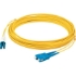 Picture of AddOn 5m LC (Male) to SC (Male) Yellow OM4 Duplex Fiber OFNR (Riser-Rated) Patch Cable