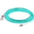 Picture of AddOn 72m LC (Male) to SC (Male) Straight Aqua OM4 Duplex Fiber OFNR (Riser-Rated) Patch Cable