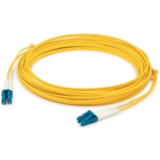 Picture of AddOn 22m LC (Male) to LC (Male) Straight Yellow OS2 Duplex Plenum Fiber Patch Cable