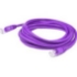 Picture of AddOn 4ft RJ-45 (Male) to RJ-45 (Male) Shielded Straight Purple Cat6 STP PVC Copper Patch Cable