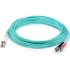 Picture of AddOn 5m LC (Male) to ST (Male) Aqua OM4 Duplex Fiber OFNR (Riser-Rated) Patch Cable