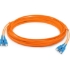 Picture of AddOn 20m SC (Male) to SC (Male) Orange OM1 Duplex Fiber OFNR (Riser-Rated) Patch Cable