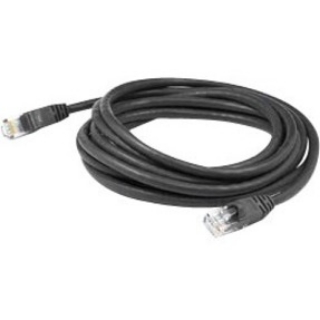 Picture of AddOn 7ft RJ-45 (Male) to RJ-45 (Male) Black Non-Booted, Non-Snagless Cat5e UTP PVC Copper Patch Cable