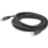 Picture of AddOn 7.5ft RJ-45 (Male) to RJ-45 (Male) Black Cat6A Straight Shielded Twisted Pair PVC Copper Patch Cable