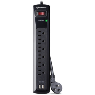 Picture of CyberPower CSP604U Professional 6 - Outlet Surge with 1200 J