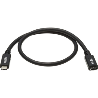 Picture of Tripp Lite U421-20N-G2 USB-C Extension Cable, M/F, Black, 20 in. (0.5 m)