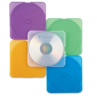 Picture of Verbatim CD/DVD Color TRIMpak Cases - 10pk, Assorted