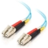 Picture of C2G 15m LC-LC 10Gb 50/125 OM3 Duplex Multimode PVC Fiber Optic Cable (USA-Made) - Aqua