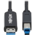 Picture of Tripp Lite U328F-15M USB 3.2 Gen 1 Fiber Active Optical Cable, M/M, Black, 15 m (49 ft.)