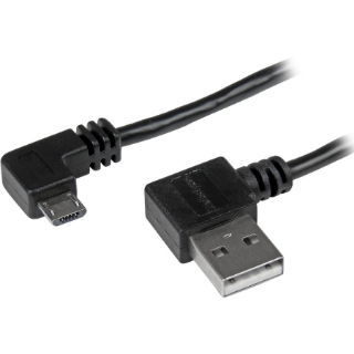 Picture of StarTech.com 1m 3 ft Micro-USB Cable with Right-Angled Connectors - M/M - USB A to Micro B Cable
