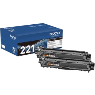 Picture of Brother Genuine Standard-Yield Black Toner Cartridge Twin Pack TN221 2PK