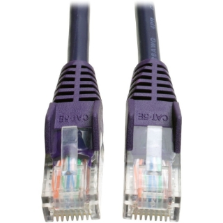 Picture of Tripp Lite 10ft Cat5e Cat5 Snagless Molded Patch Cable RJ45 M/M Purple 10'