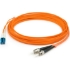 Picture of AddOn 1m LC (Male) to ST (Male) Orange OM2 Duplex Fiber OFNR (Riser-Rated) Patch Cable