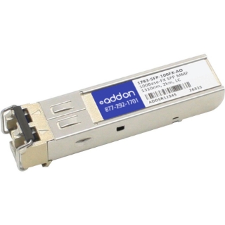 Picture of AddOn Allen-Bradley 1783-SFP100FX Compatible TAA Compliant 100Base-FX SFP Transceiver (MMF, 1310nm, 2km, LC)