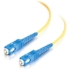 Picture of C2G-5m SC-SC 9/125 OS1 Simplex Singlemode PVC Fiber Optic Cable (LSZH) - Yellow