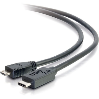 Picture of C2G 6ft USB C to USB Micro B Cable - USB C 2.0 to USB Micro B - M/M