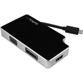 Picture of StarTech.com USB C Multiport Adapter - UHD 4K - USB C to VGA / DVI / HDMI - USB C Adapter