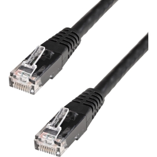 Picture of StarTech.com 35ft CAT6 Ethernet Cable - Black Molded Gigabit - 100W PoE UTP 650MHz - Category 6 Patch Cord UL Certified Wiring/TIA