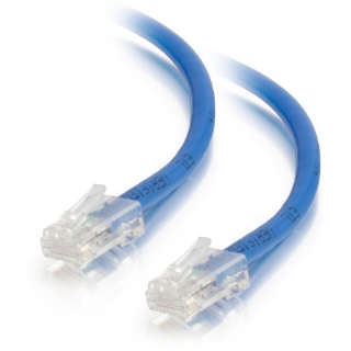 Picture of C2G 1ft Cat5e Non-Booted Unshielded Network Patch Ethernet Cable - Blue