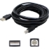 Picture of AddOn 12ft USB 2.0 (A) Male to USB 2.0 (B) Male Black Cable