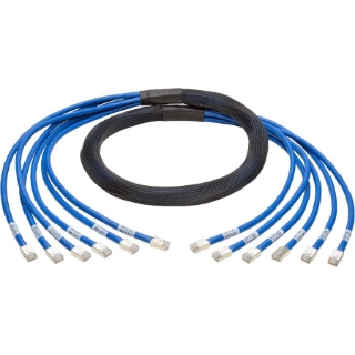 Picture of Tripp Lite 15ft Augmented Cat6 Cat6a Pre-Terminated Copper Trunk Bundle 6xRJ45 M/M 15'