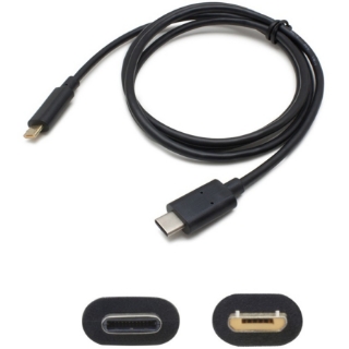 Picture of AddOn 1m USB 3.1 (C) Male to Micro-USB 2.0 (B) Male Black Cable