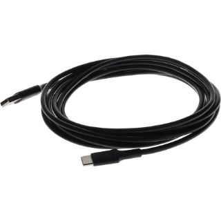 Picture of AddOn 2.0m (6.6ft) USB-C Male to USB 2.0 (A) Male Sync and Charge Black Cable