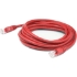 Picture of AddOn 25ft RJ-45 (Male) to RJ-45 (Male) Straight Red Cat6A UTP PVC Copper Patch Cable